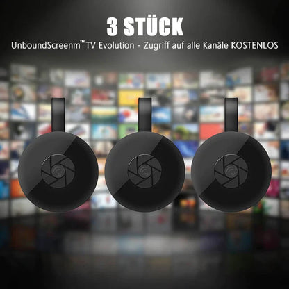 UnboundScreen™ TV Evolution - Tüm kanallara ÜCRETSİZ erişim - Yansıtma kutusu