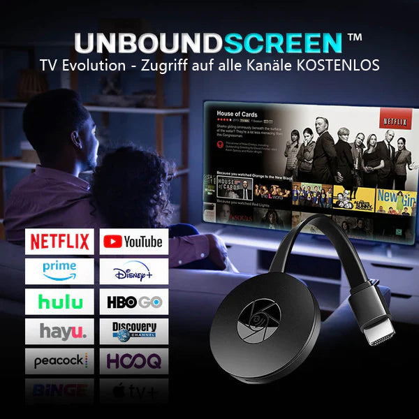 UnboundScreen™ TV Evolution - Få tillgång till alla kanaler GRATIS