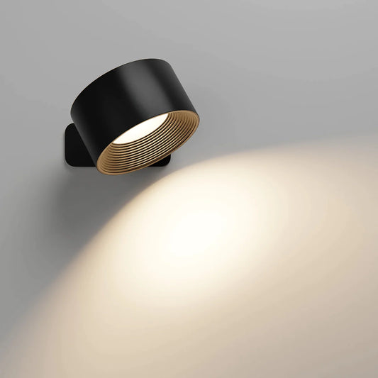 Infinity LED-Wandleuchte - kabellos - Weiß - 3 Stufen & 3 Farben - 360° Drehung